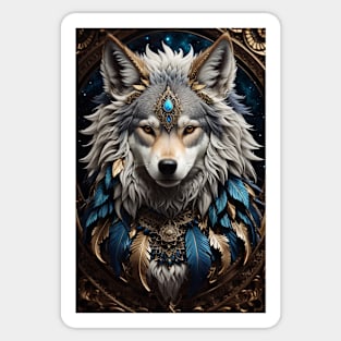 unique wolf Sticker